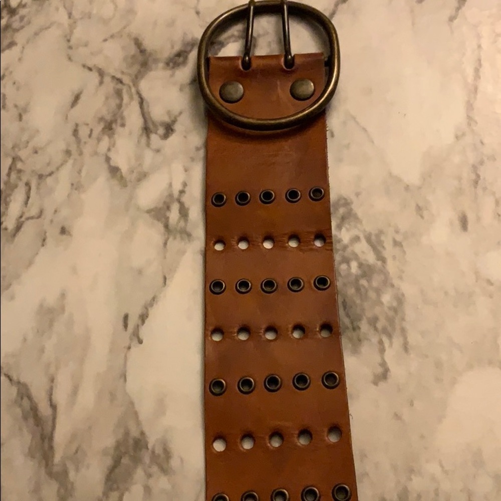 Women’s leather belt brown